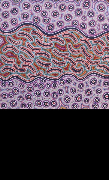 Lappi LappiOriginal Aboriginal ArtAlice Nampijinpa MichaelsBoomerang Art
