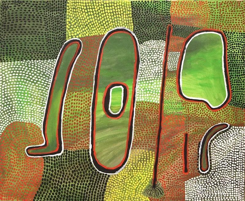 UntitledOriginal Aboriginal ArtTommy MayBoomerang Art