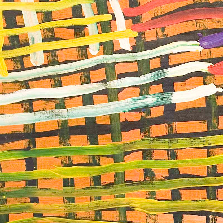 Utopia artist Molly Pwerle with Dancing Lines