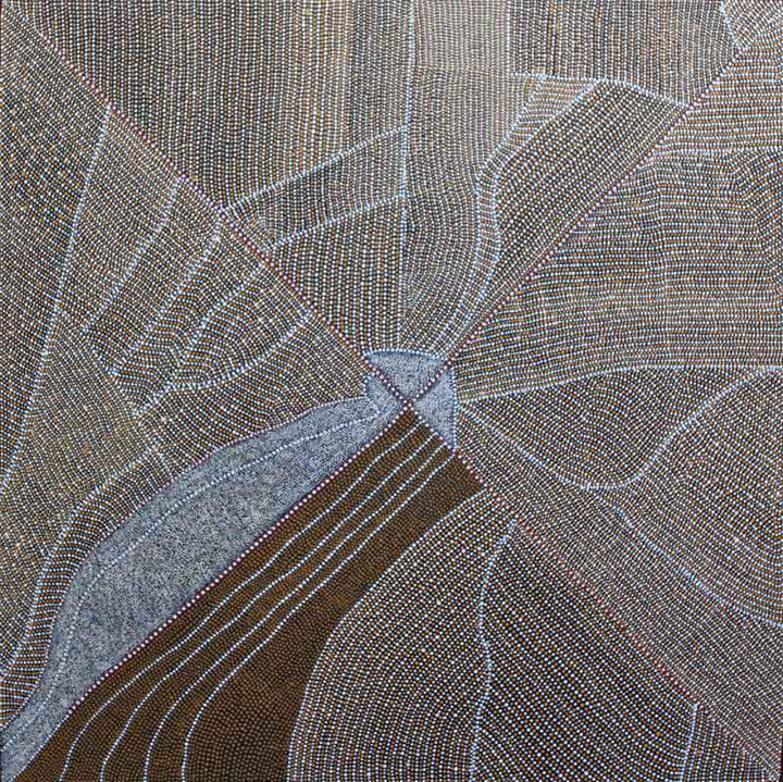 Mountain Devil Lizard DreamingOriginal Aboriginal ArtKathleen Petyarre (c.1938 to 2018)Boomerang Art