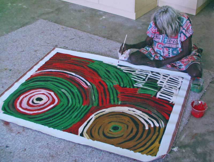 AwelyeOriginal Aboriginal ArtMinnie Pwerle (1910-2006)Boomerang Art