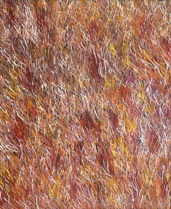 Grass Seed DreamingOriginal Aboriginal ArtBarbara WeirBoomerang Art