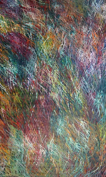 Grass Seed DreamingOriginal Aboriginal ArtBarbara WeirBoomerang Art