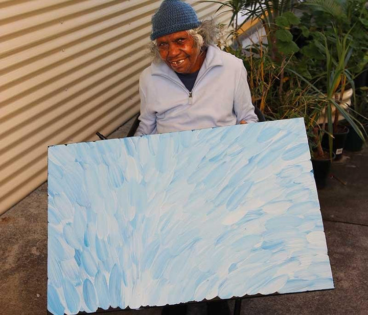 Bush Medicine LeavesOriginal Aboriginal ArtGloria Tamerre PetyarreBoomerang Art