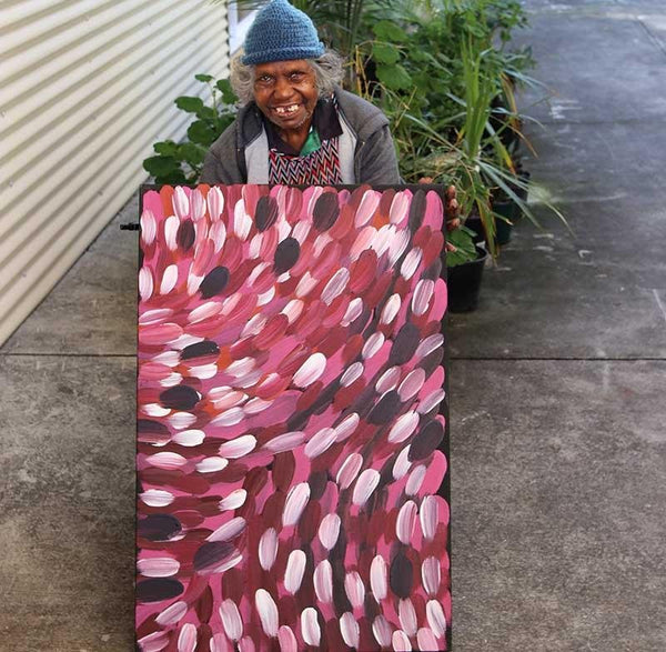 Bush Medicine DreamingOriginal Aboriginal ArtGloria PetyarreBoomerang Art