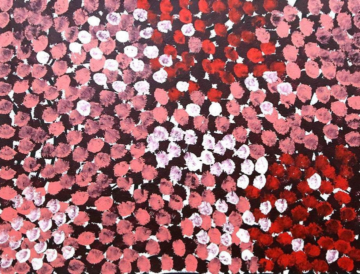 AwelyeAwelye - Women's CeremonyOriginal Aboriginal PaintingMinnie Sister Galya PwerleBoomerang Art