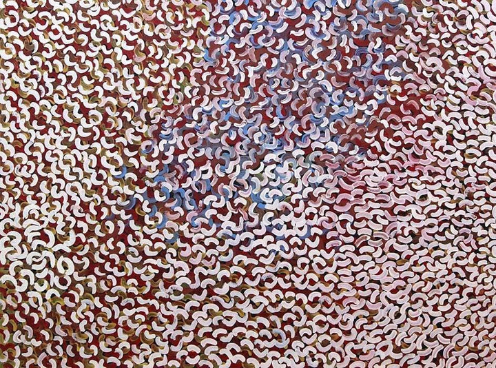 Grass Seed DreamingOriginal Aboriginal ArtGalya PwerleBoomerang Art