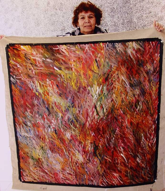 Grass Seed DreamingOriginal Aboriginal ArtBarbara WeirBoomerang Art