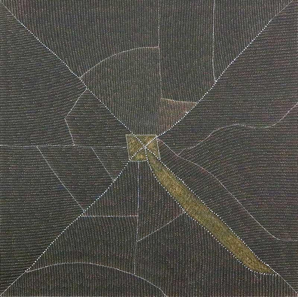 Mountain Devil Lizard DreamingOriginal Aboriginal ArtKathleen Petyarre (c.1938 to 2018)Boomerang Art