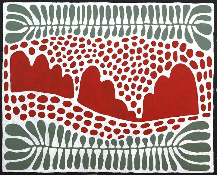 Uwalki Watiya TjutaOriginal Aboriginal ArtMitjili Napurrula (1945 - 2019)Boomerang Art