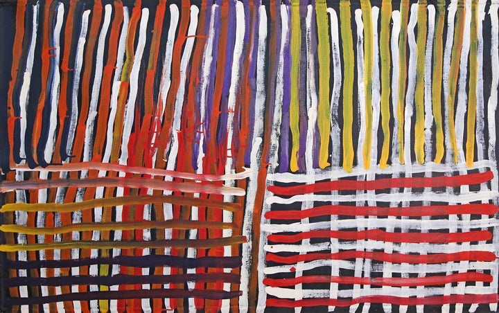 Awelye - Dancing LinesOriginal Aboriginal ArtMolly PwerleBoomerang Art