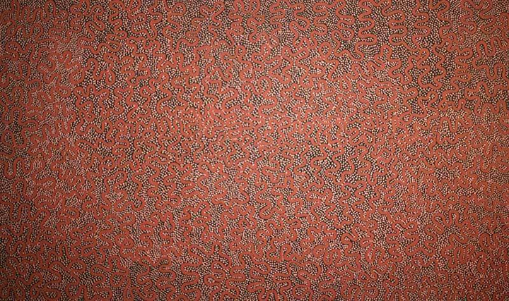 Walking in the BushOriginal Aboriginal ArtPansy NapangardiBoomerang Art