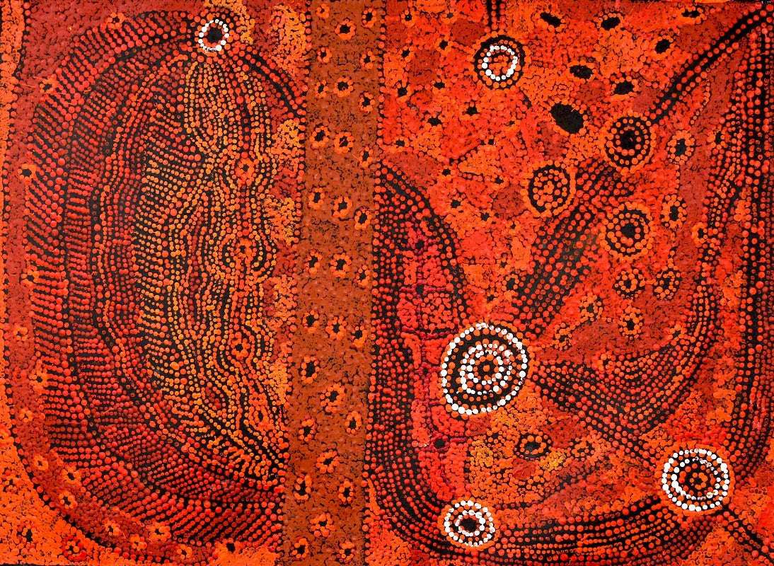 Aboriginal painting by Rosalind Tjanyari