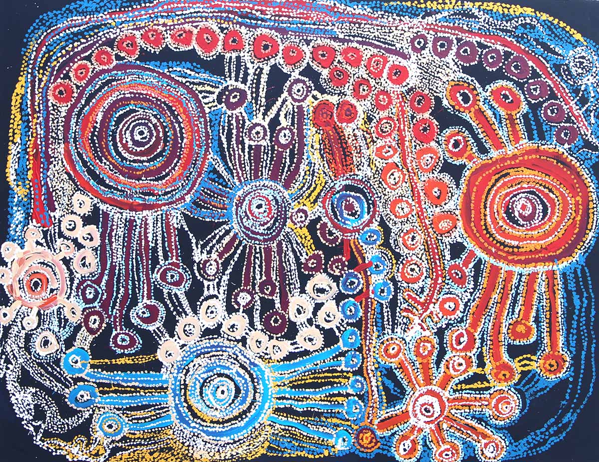 Original Australian Aboriginal Art by Jennifer Ingkatji