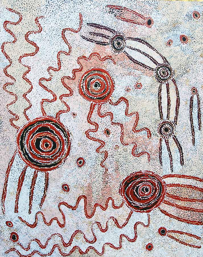Aboriginal painting by Julie Yatjitja
