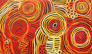 Awelye AnemangkerrOriginal Aboriginal ArtMinnie Pwerle (1910-2006)Boomerang Art