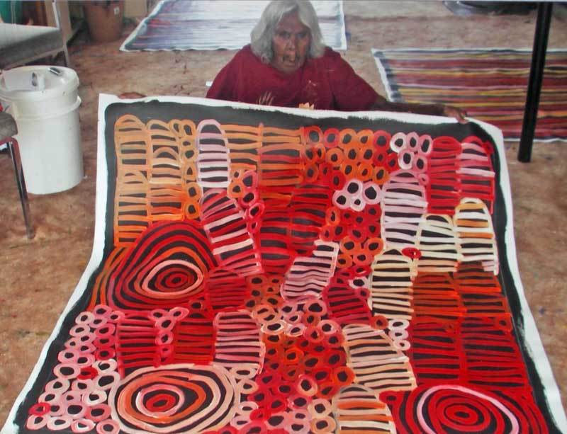 AwelyeOriginal Aboriginal ArtMinnie Pwerle (1910-2006)Boomerang Art