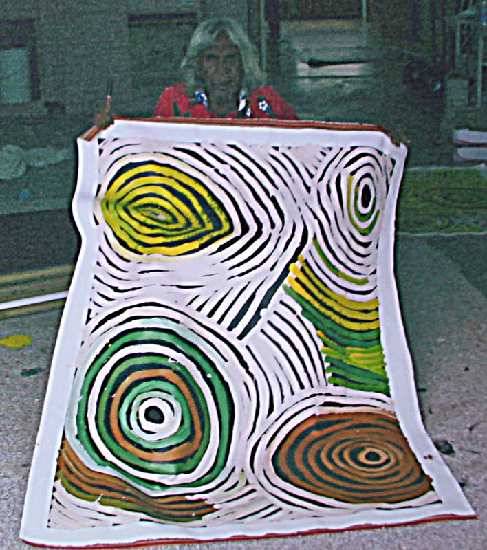 AwelyeOriginal Aboriginal ArtMinnie Pwerle (1910-2006)Boomerang Art