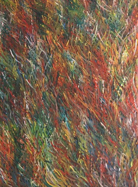 Grass Seed DreamingOriginal Aboriginal ArtBarbara WeirBoomerang Art