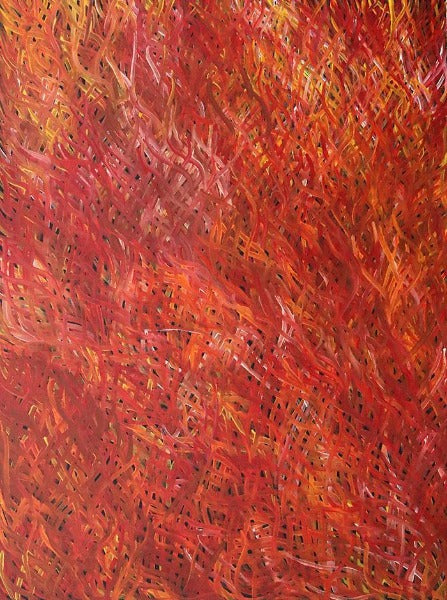 Grass Seed DreamingOriginal Aboriginal ArtBarbara WeirBoomerang Art