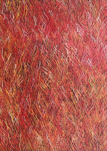 Grass Seed DreamingOriginal Aboriginal ArtBarbara WeirBoomerang Art