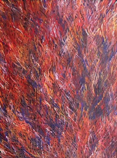 Grass Seed DreamingOriginal Aboriginal ArtBarbara WeirBoomerang Art