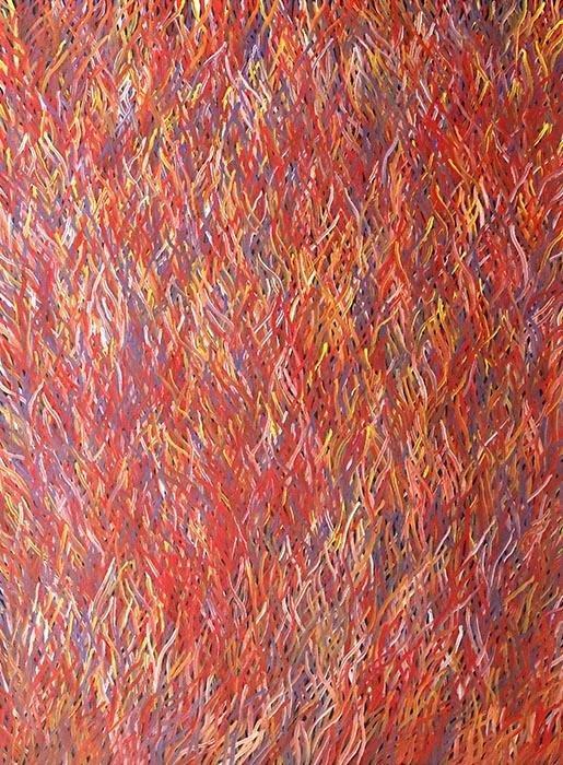 Grass Seed DreamingOriginal Aboriginal ArtBarbara WeirBoomerang Art