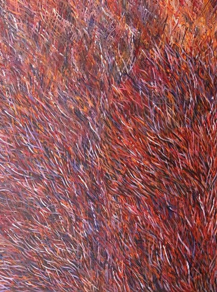 Grass Seed DreamingOriginal Aboriginal ArtBarbara WeirBoomerang Art