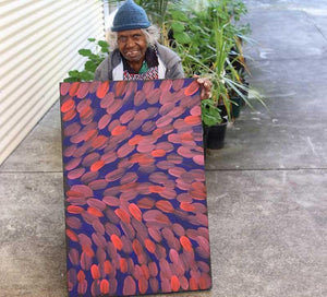 Bush Medicine LeavesOriginal Aboriginal ArtGloria Tamerre PetyarreBoomerang Art