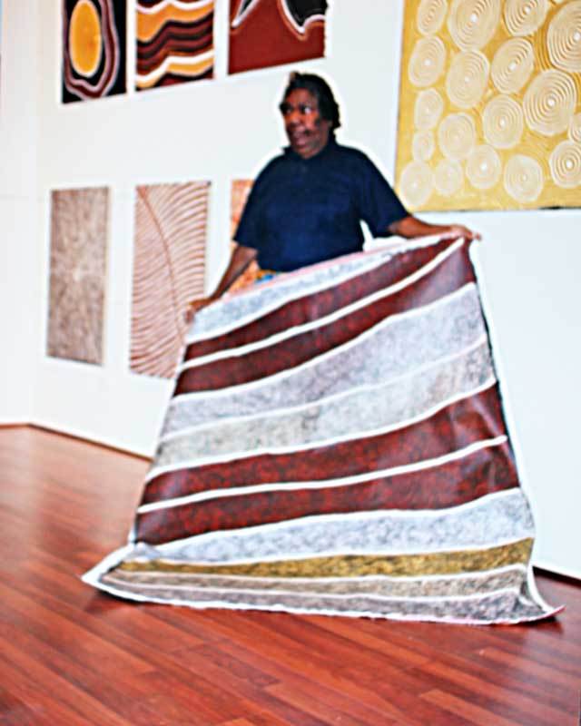 Bush Seed DreamingOriginal Aboriginal ArtKathleen Petyarre (c.1938 to 2018)Boomerang Art