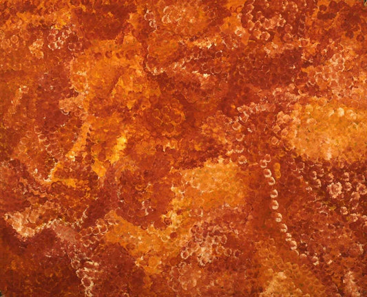 My CountryOriginal Aboriginal ArtEmily Kame Kngwarreye (1910-1996)Boomerang Art