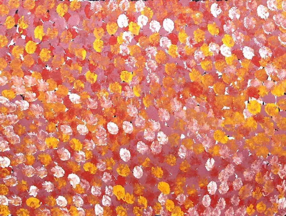 AwelyeAwelye - Women's CeremonyOriginal Aboriginal PaintingGalya PwerleBoomerang Art