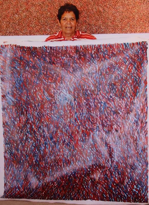 Grass Seed DreamingOriginal Aboriginal ArtBarbara WeirBoomerang Art