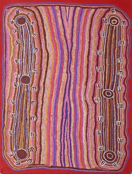 Brush-tailed Possum DreamingOriginal Aboriginal ArtJorna Nelson (1930-2011)Boomerang Art