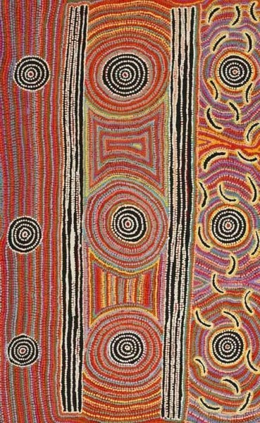 Miinypa Jukurrpa (Native Fuschia Dreaming)Original Aboriginal ArtMaggie RossBoomerang Art