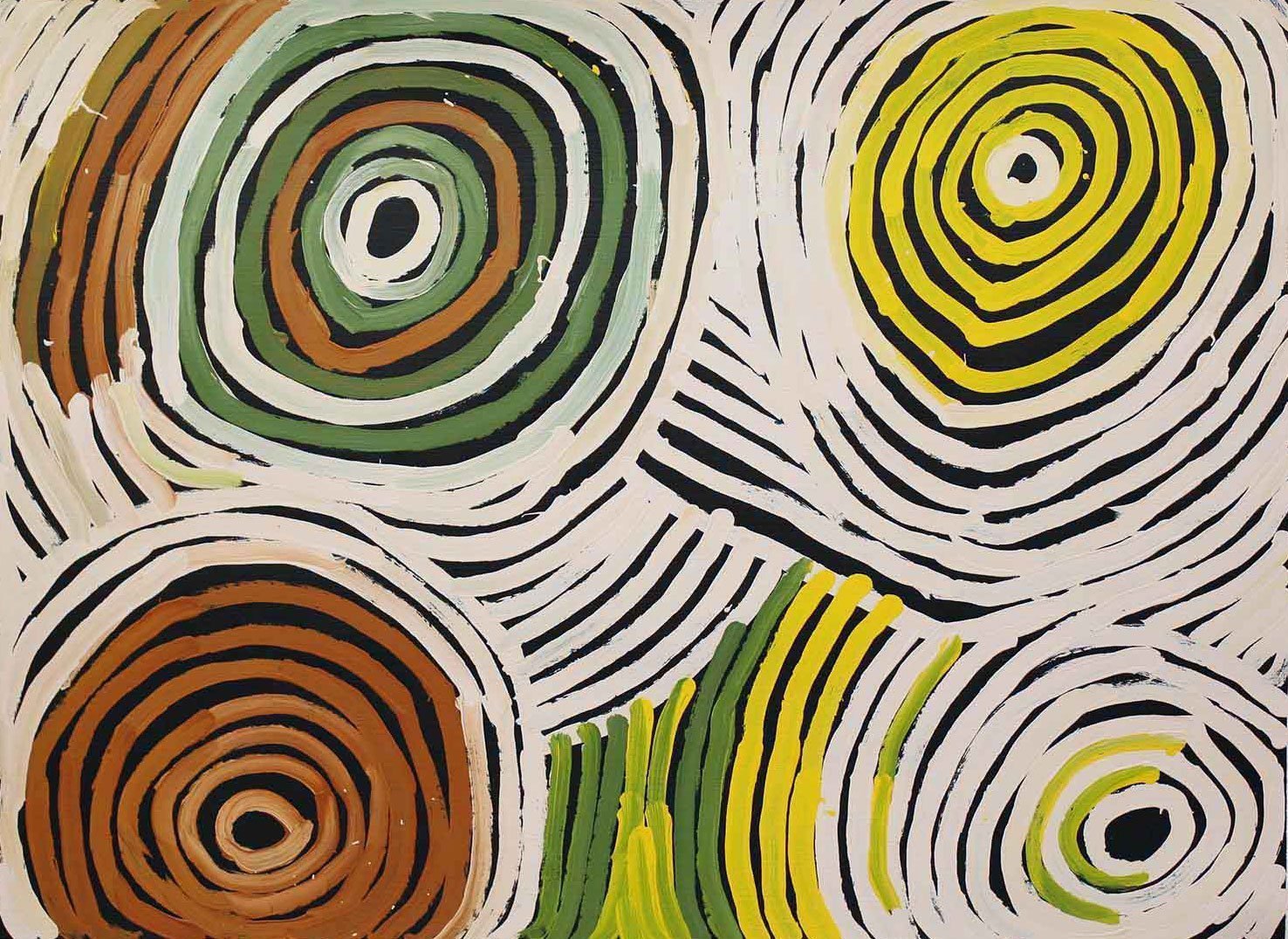 AwelyeOriginal Aboriginal ArtMinnie Pwerle (1910-2006)Boomerang Art