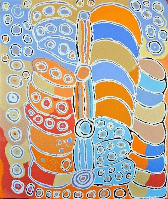 Mina Mina DreamingOriginal Aboriginal ArtNancy Napanangka GibsonBoomerang Art