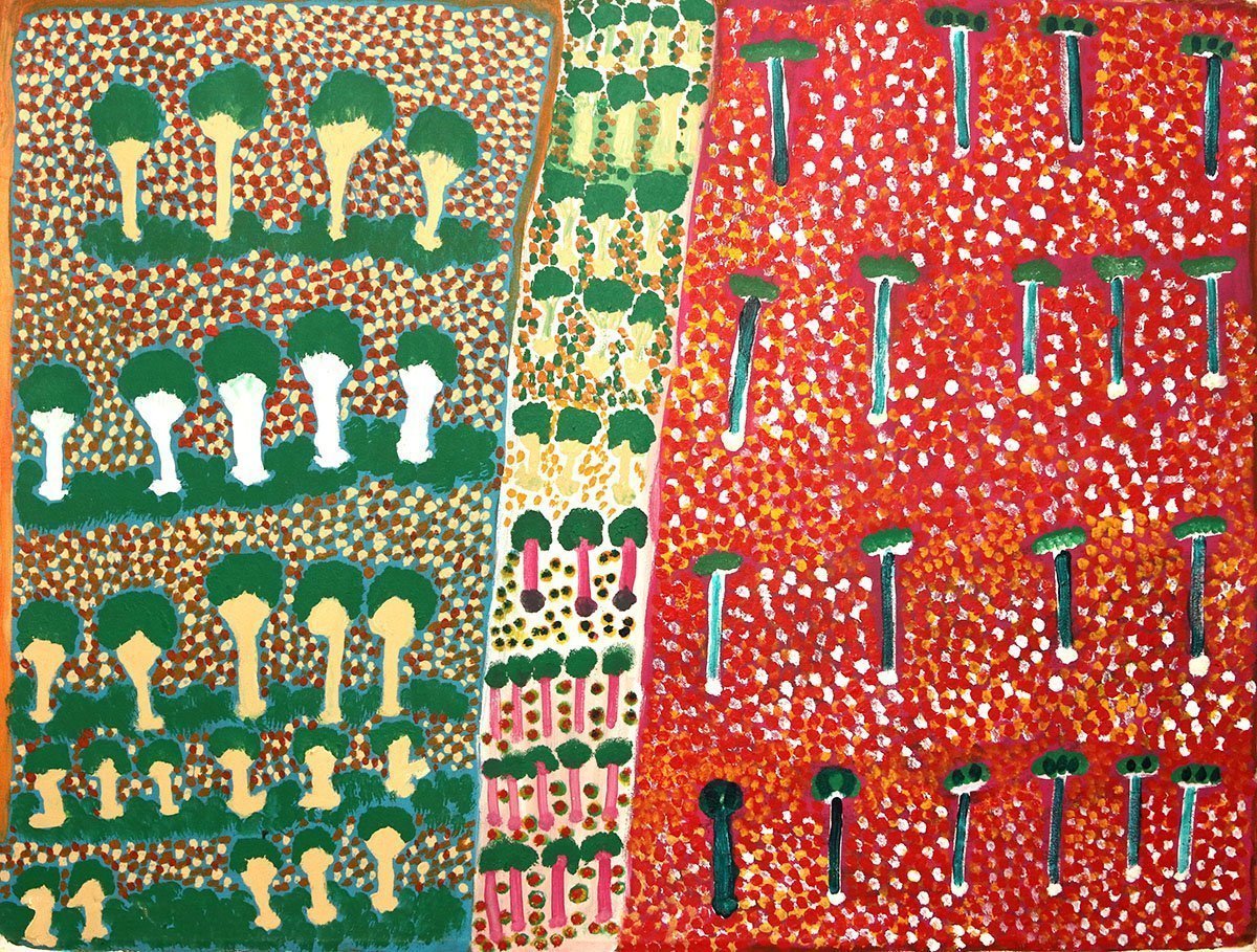 Warnti - Big WarlaOriginal Aboriginal ArtPenny K-Lyons and Rosie Tarku KingBoomerang Art