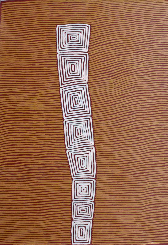 TingariOriginal Aboriginal ArtRonnie TjampitjinpaBoomerang Art