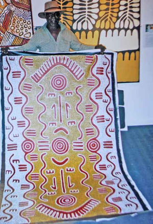 UntitledOriginal Aboriginal ArtMichael Nelson JagamarraBoomerang Art