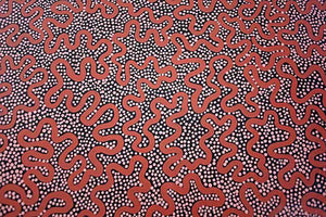 Walking in the BushOriginal Aboriginal ArtPansy NapangardiBoomerang Art