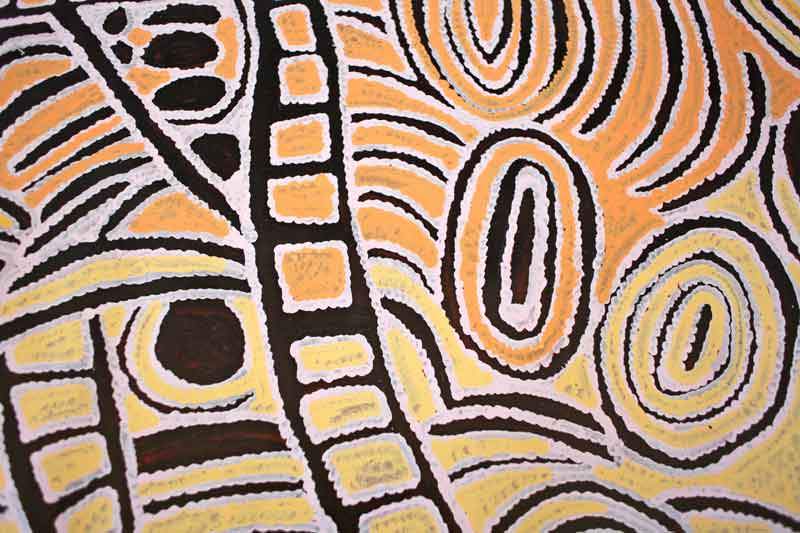 Women's CeremonyOriginal Aboriginal ArtTjunkiya Kamayi Napaltjarri (1927-2009)Boomerang Art