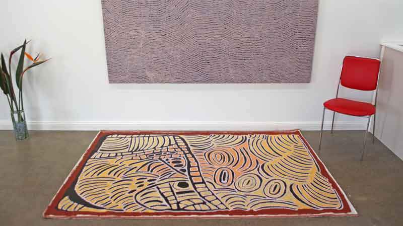 Women's CeremonyOriginal Aboriginal ArtTjunkiya Kamayi Napaltjarri (1927-2009)Boomerang Art