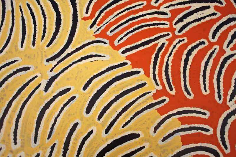 Women's CeremonyOriginal Aboriginal ArtTjunkiya Kamayi Napaltjarri (1927-2009)Boomerang Art